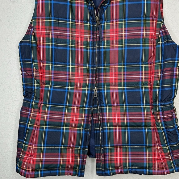 Talbots Plaid Down Filled Puffer‎ Vest Size Medium - Picture 6 of 12